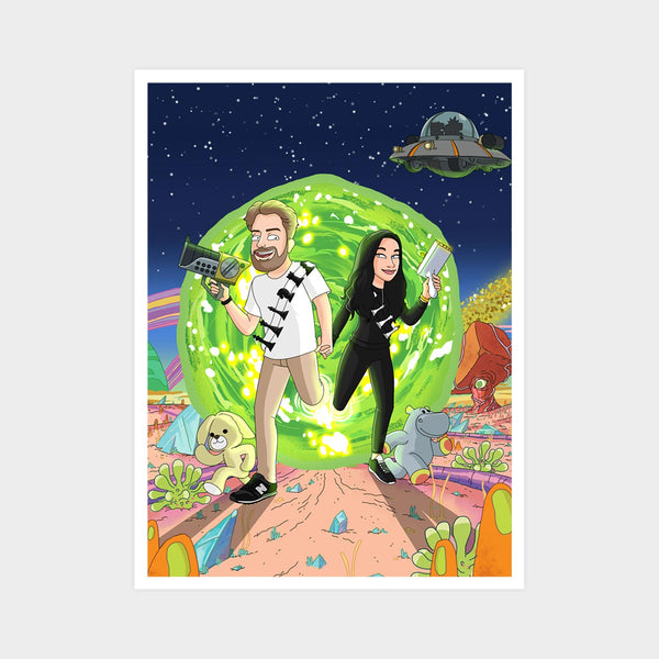Any Rick and Morty fans out there? Just a quick wallpaper I made